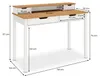 Schreibtisch RAUL mit 4 Schubladen aus Massivholz, Eiche / Produktbild-Vorschau 5