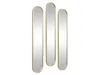 Satz von 3 ovalen Spiegeln aus Metall - 23 × 120 cm (B × H) Produktbild-Vorschau 3