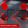 KM-Fit Futbalové bránky 2 ks 120 x 90 cm, skladacie Náhľad obrázku produktu 8