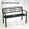 COSTWAY Gartenbank für 2 Personen, wetterfeste Sitzbank, Produktbild-Vorschau 7