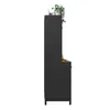 Armoire haute de style buffet avec éclairage RGB LED Voir les images du produit 11