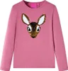 Kinder-Langarmshirt Himbeerrosa 92 Produktbild-Vorschau 1