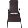 vidaXL Sonnenliege Klappbar Poly Rattan Brown Produktbild-Vorschau 1