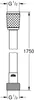 Grohe VitalioFlex Comfort 1750 tubo doccia cromo Anteprima dell’immagine prodotto 3