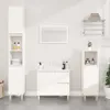 A clean, modern bathroom vanity set with storage cabinets and a mirror. Náhľad obrázku produktu