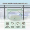 vidaXL Tavolino da balcone sospeso Verde menta 60 x 39 x 65 Anteprima dell’immagine prodotto 4