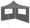 vidaXL Pavillon-Seitenwand mit Fenstern 4x2 m Anthrazit Produktbild-Vorschau 1