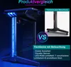 SONNI biurko gamingowe 140×75×60 cm z oświetleniem RGB 7 Podgląd zdjęcia produktu 2