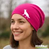 Huuraa Beanie Deutscher Schäferhund Silhouette Fuchsia One Produktbild-Vorschau 2