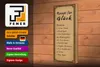 Holzschild Spruch 10x27cm Rezept für Glück 2 Tassen Freude Produktbild-Vorschau 4