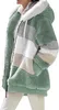 ASKSA Damen Fleecejacke Strickjacke Einfarbig Produktbild-Vorschau 2
