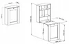 Vouwbare bureau, hangend model, TILT, ARTISAN eikenhout / Productafbeelding-voorbeeld 4