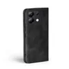 A black flip case for a smartphone is shown against a white background. Produktbild-Vorschau