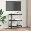 vidaXL Regál na knihy čierny dubový vzhľad 60 x 33 x 70,5 Náhľad obrázku produktu 4