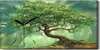 Dekor Leinwand Uhr Wandbilder 60x30 Malerei Fantasie Wald Produktbild-Vorschau 1