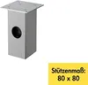 Naber Rhodos 2. Konsole, edelstahlfarbig, 170 mm  - Produktbild-Vorschau 1