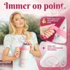 Paris Hilton  weiß-pinke Edelstahl Trinkflasche mit Produktbild-Vorschau 4