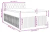 vidaXL Boxspringbett mit Matratze Dunkelbraun 140x190 cm Produktbild-Vorschau 8