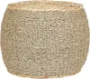 BELIANI Pouf Naturfarben Seegras und Wasserhyazinthe Rund ⌀ Produktbild-Vorschau 1