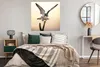 MuchoWow® Poster Wanderfalke - Sonne - Flügel 100x100 cm - Produktbild-Vorschau 4