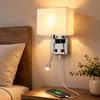 ZMH Lampada da parete a LED, con porta USB, 2W, lampada da Anteprima dell’immagine prodotto 1