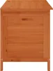 A front view of a wooden garden chest. Produktbild-Vorschau