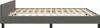 vidaXL Cadre de lit sans matelas gris foncé 160x200 cm Voir les images du produit 5
