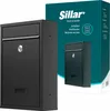 A black letterbox is shown in front of its packaging. Voir les images du produit