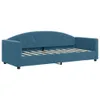 dkd-home-decor Tagesbett 80x200 cm, Blau, Samt, modernes Produktbild-Vorschau 1