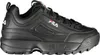 A side view of a black Fila sneaker. Voir les images du produit