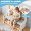 COSTWAY 3 in 1 Bücherregal Kinder mit Sitzbank, Kinderregal Produktbild-Vorschau 6