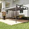 Outsunny Pergola coulissante pergola rétractable 4 x 3 m Voir les images du produit 9