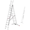 Hailo Leiter HobbyLOT, 3-teilige Alu-Kombileiter, 3 x 11 Produktbild-Vorschau 1