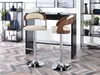 Verstellbarer Barhocker ZUWENA – Walnuss/Creme/Chrom Produktbild-Vorschau 9
