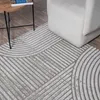 Dywan szary z wzorem linii 3D, miękki i elegancki Rozmiar - Podgląd zdjęcia produktu 3