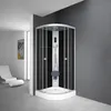 Komplettdusche 90×90×215 cm, Duschtasse, Gleittüren, 5 mm Produktbild-Vorschau 2