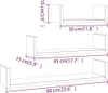 vidaXL Mensole da parete 3 pz. Materiale a base di legno di Anteprima dell’immagine prodotto 8