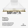 Montblanc 60 Hotte aspirante 60cm 610 m³/h 165 W 2 x 1,5W Voir les images du produit 4