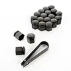 20x Radschrauben Abdeckungs Kappen 17mm schwarz für KIA Produktbild-Vorschau 2