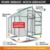 BRAST Gewächshaus Aluminium mit Fundament | 190x190x195cm | Produktbild-Vorschau 5