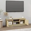 vidaXL TV skříňka s dvířky Dub Sonoma 102x30x36 cm Náhled obrázku produktu 3