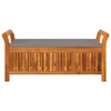Panchina da giardino con cuscini 126 cm in legno massiccio Anteprima dell’immagine prodotto 13