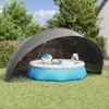 vidaXL Pool Dome Black 592 x 590 x 275 cm Náhľad obrázku produktu 2