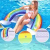 Nadmuchiwany leżak wodny "Rainbow" 107x95x23 cm - Kolorowy Podgląd zdjęcia produktu 1