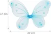 Relaxdays Feenflügel mit Zauberstab, Fee Kostüm Kinder, Produktbild-Vorschau 4