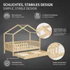 ML-Design dětská postel domeček postel 80x160 cm přírodní s Náhled obrázku produktu 4
