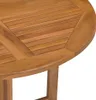 Klappbarer Garten-Esstisch Ø90x75 cm Massivholz Teak Produktbild-Vorschau 6