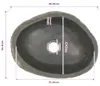 vidaXL Umyvadlo River Stone oválné (29-38)x(24-31) cm Náhled obrázku produktu 5