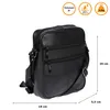 Piccola borsa a tracolla in vera pelle per uomo Borsa a Anteprima dell’immagine prodotto 1