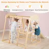 COSTWAY Klettergerüst, 8in1 Kletterdreieck mit Schaukel, Produktbild-Vorschau 6